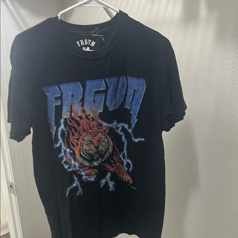 Black and Blue Graphic Short Sleeve Tee